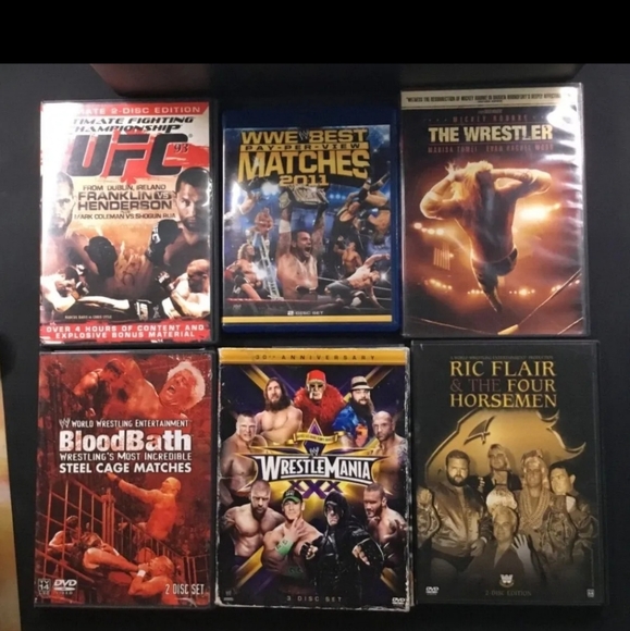 Lot of 14 Wrestling DVD - WWE TNA ECW WWF NWO UFC Wrestlemania Legends Movie - Picture 4 of 15